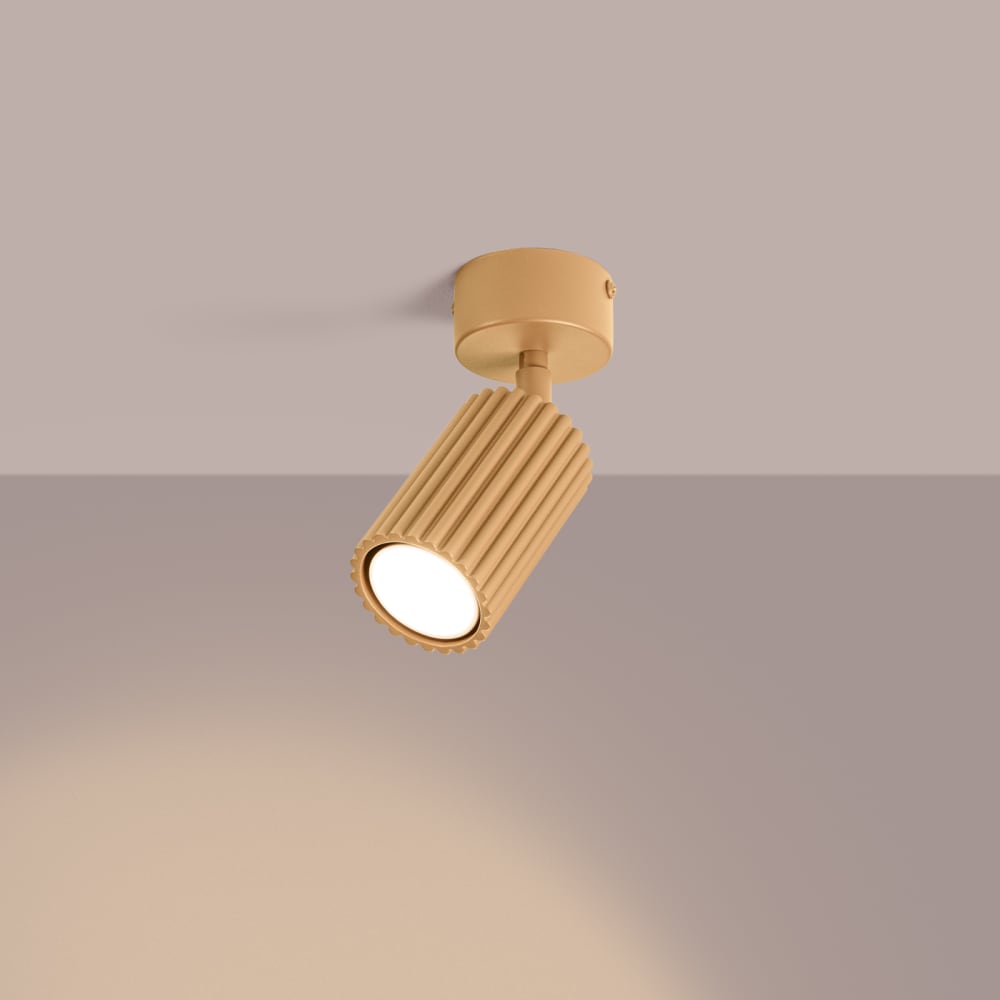 Plafonniers aluminium doré h 18 cm — vue 4