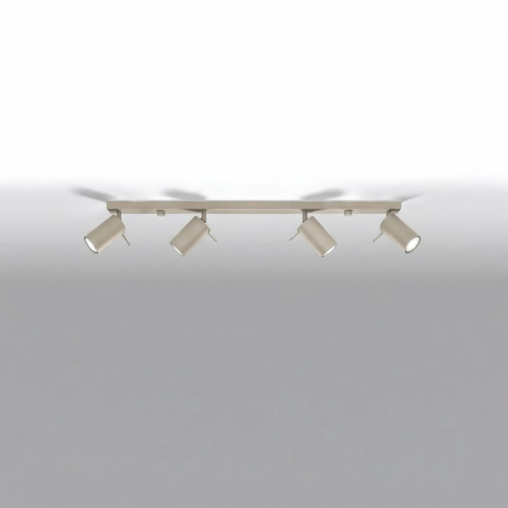 Plafonniers acier taupe h 16 cm — vue 3