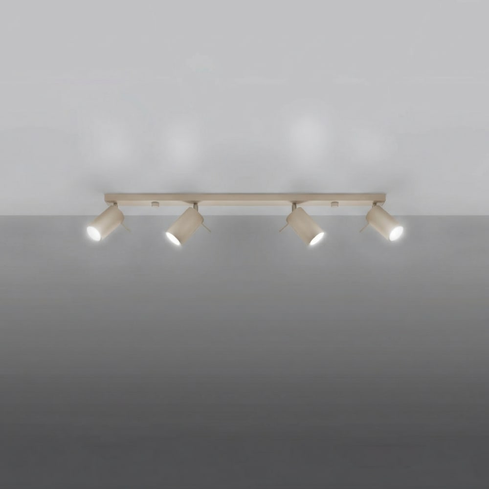 Plafonniers acier taupe h 16 cm — vue 4