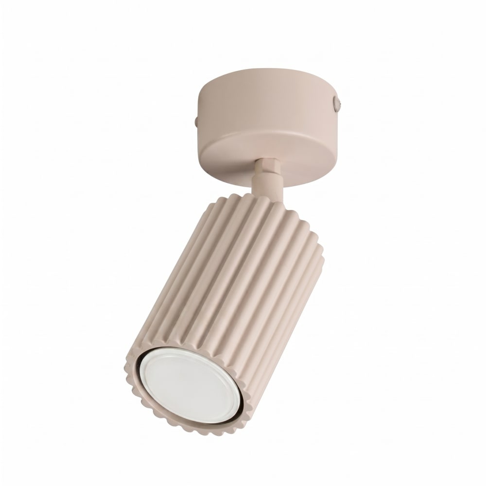 Plafonniers aluminium taupe h 18 cm