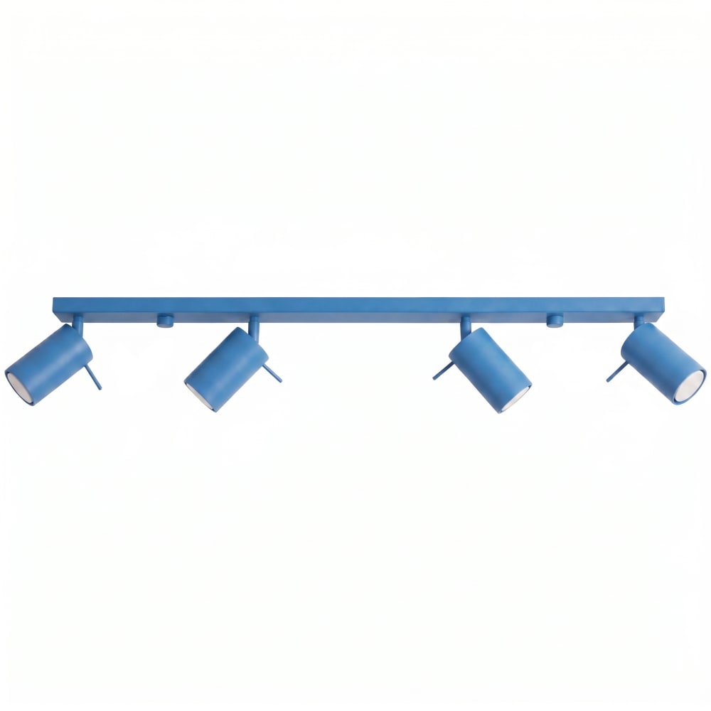 plafonniers acier bleu