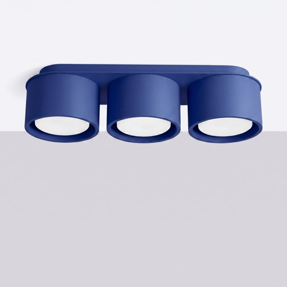 Plafonniers aluminium outremer h 8.2 cm — vue 3