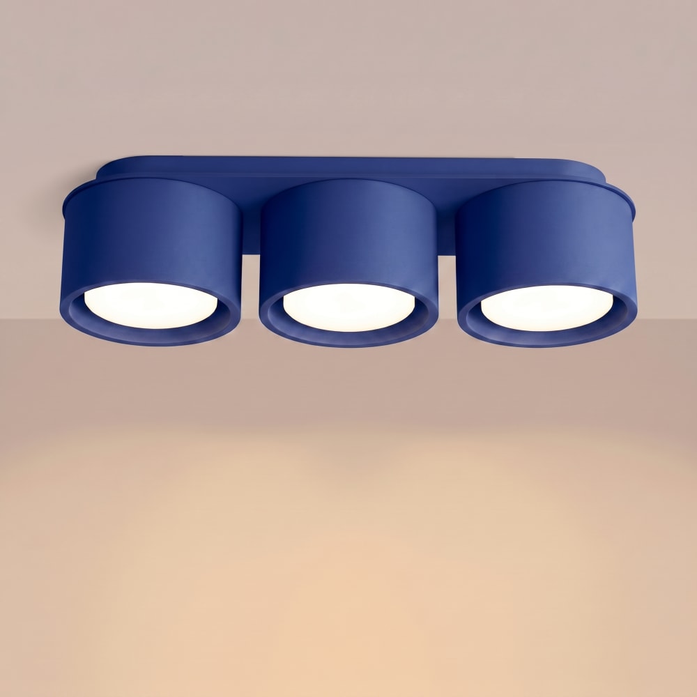 Plafonniers aluminium outremer h 8.2 cm — vue 4