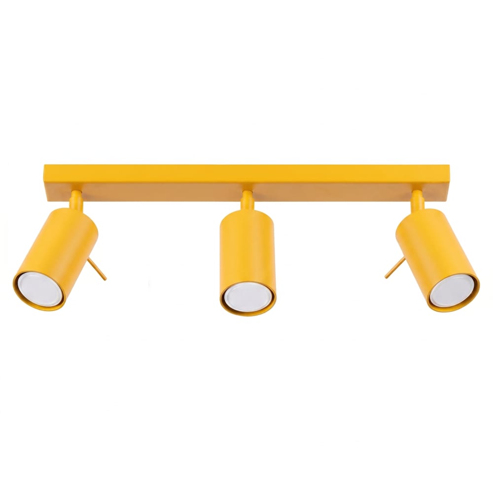 plafonniers acier jaune