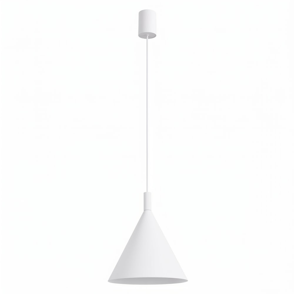 Lampe suspendues acier blanc h 140 cm Lampe suspendues acier blanc h 140 cm