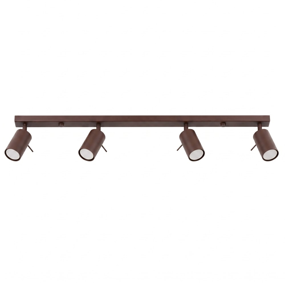 plafonniers acier marron