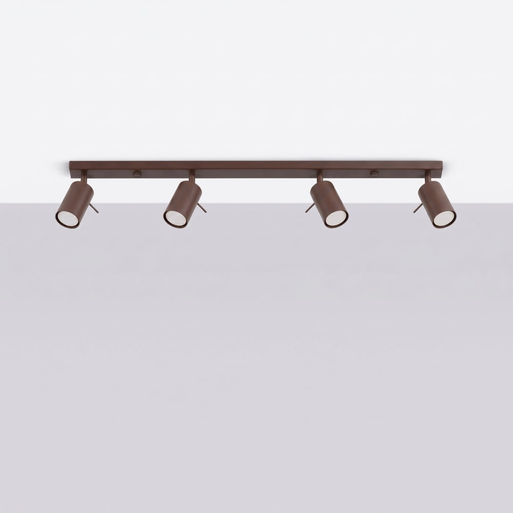 Plafonniers acier marron h 16 cm — vue 3