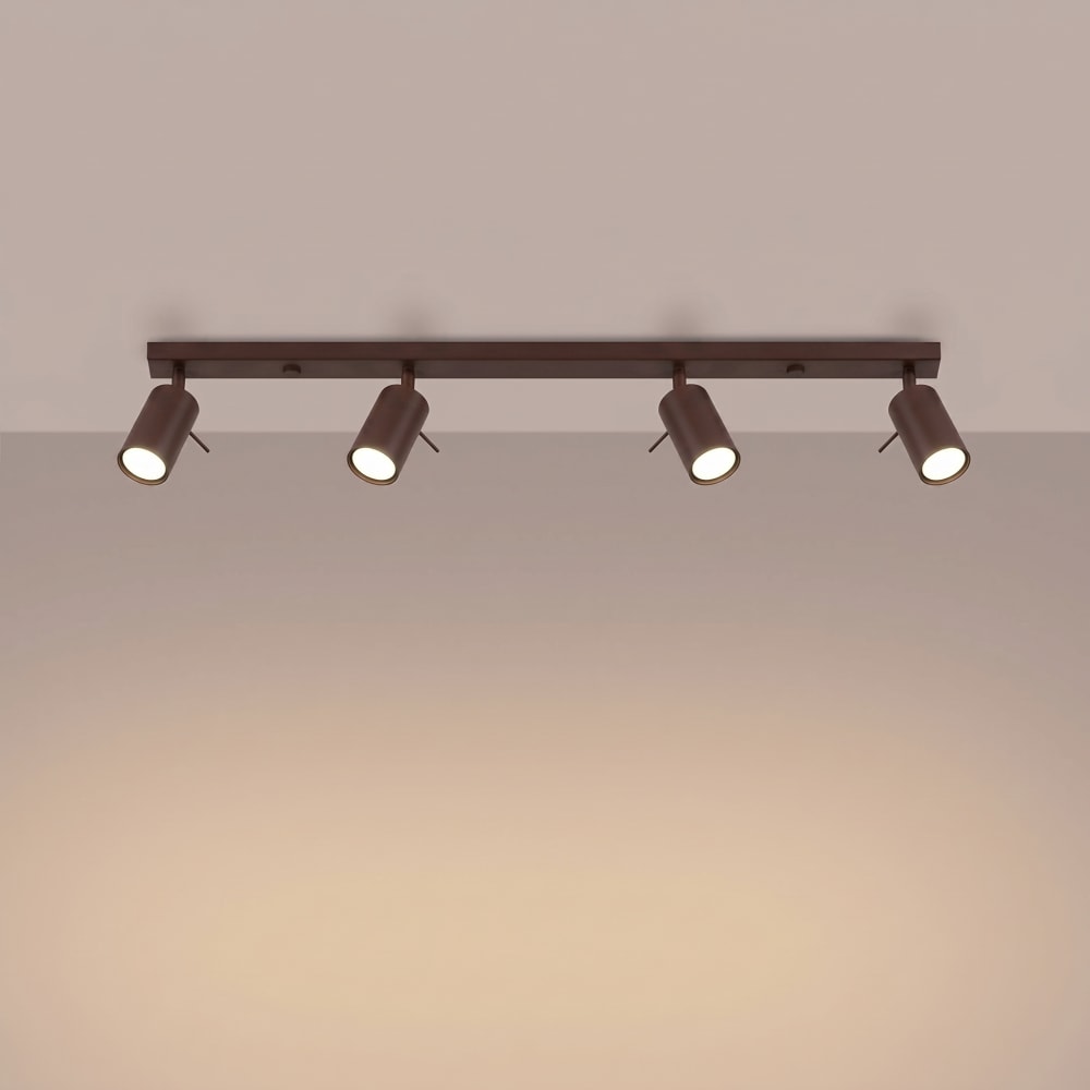 Plafonniers acier marron h 16 cm — vue 4