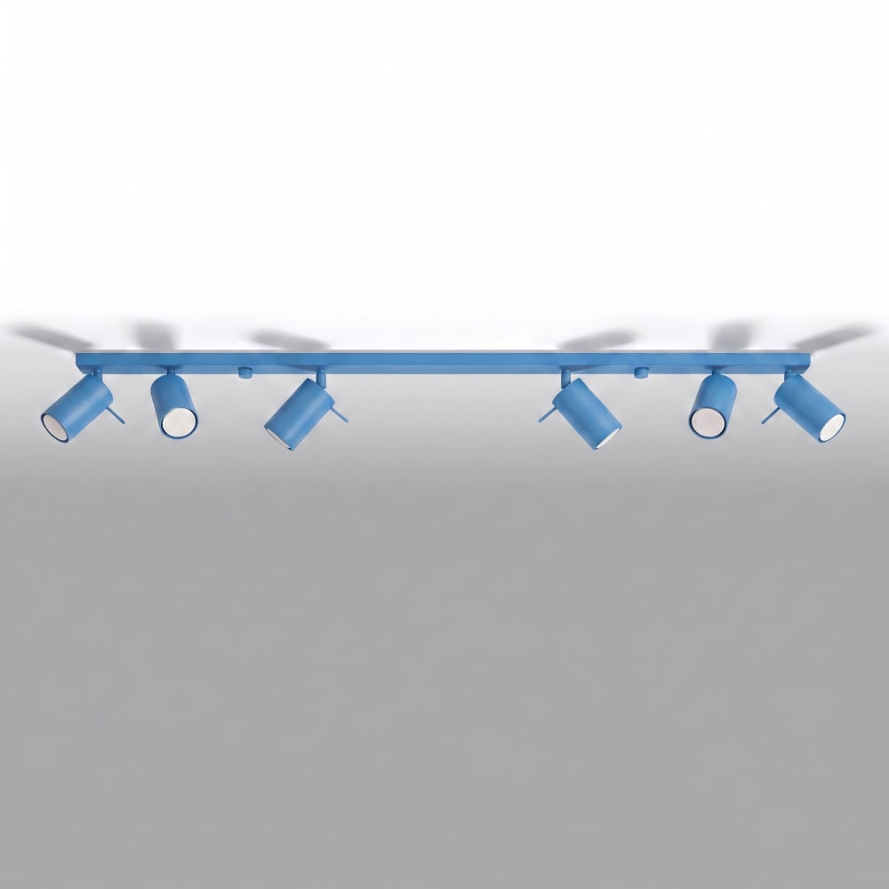 Plafonniers acier bleu clair h 16 cm — vue 3