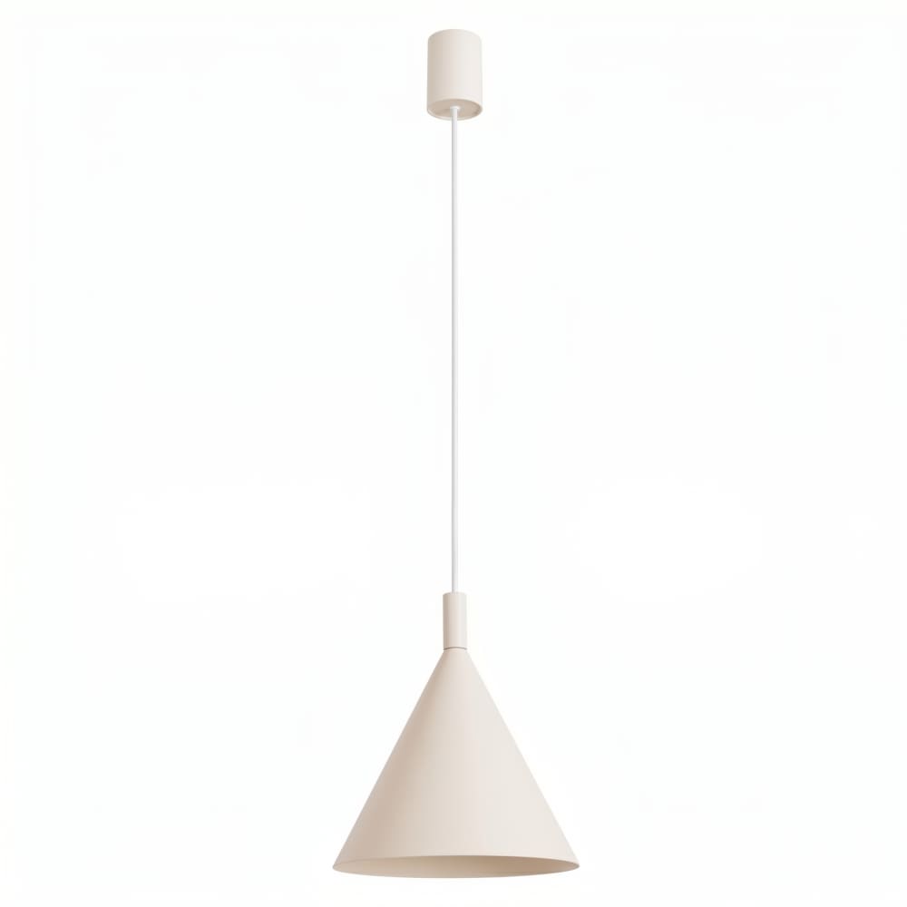 Lampe suspendues acier beige h 140 cm Lampe suspendues acier beige h 140 cm