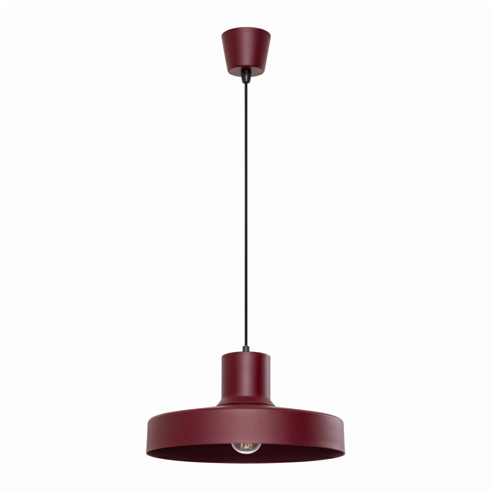 Lampe suspendues acier bordeaux h 120 cm