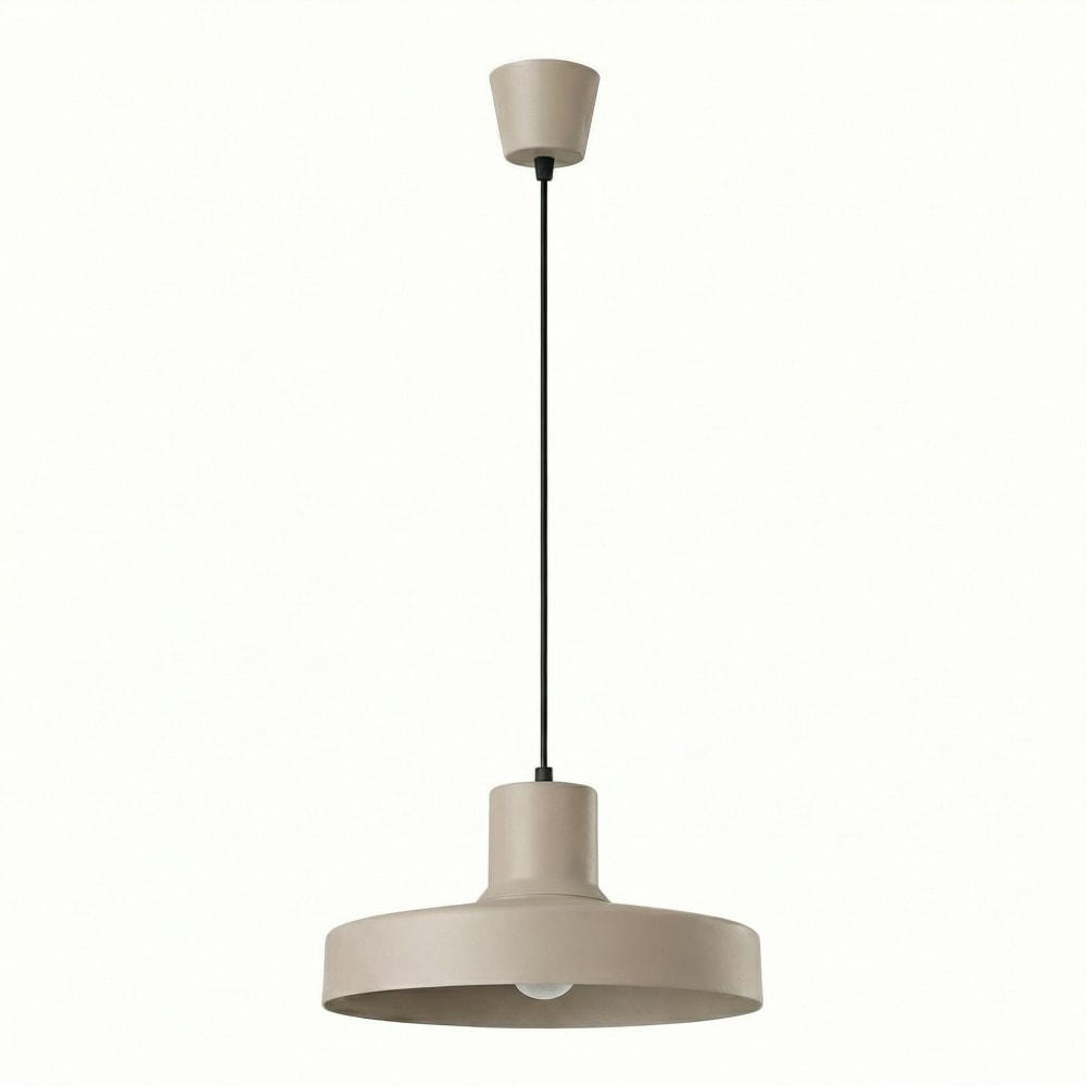 Sollux Lighting Hängeleuchten aus Stahl in taupe style modern - Edelstahl