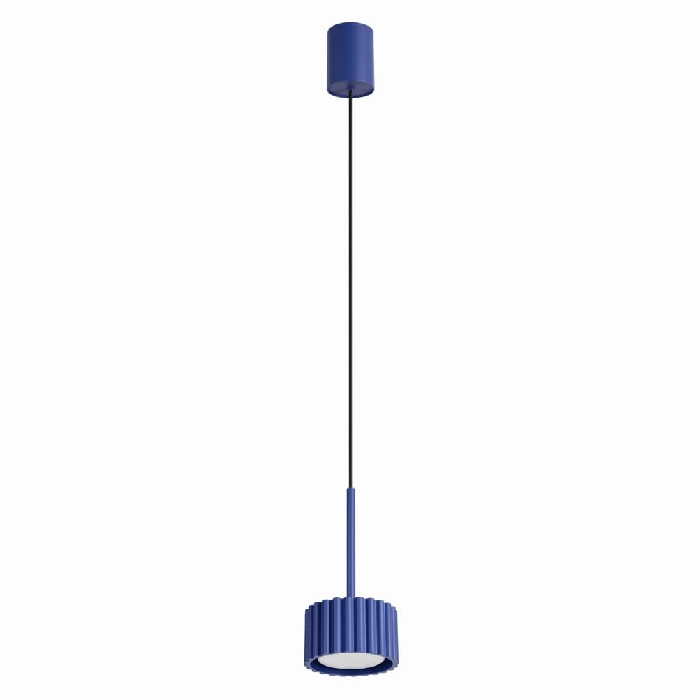Lampe suspendues aluminium outremer h 125 cm