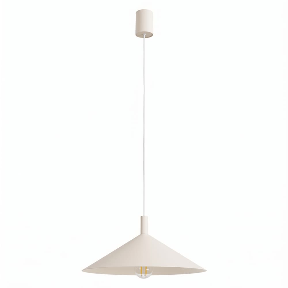 Lampes suspendues acier beige h 135 cm