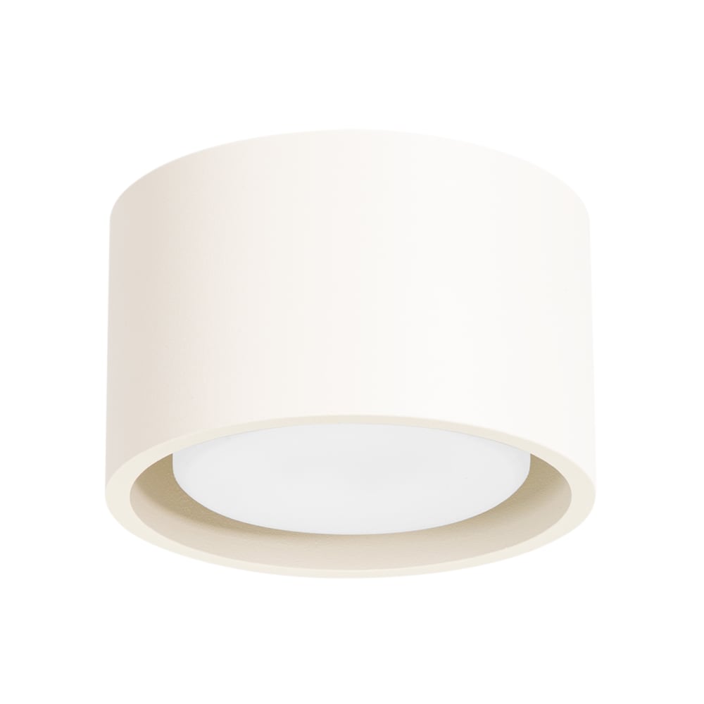 Plafonniers aluminium beige h 6 cm
