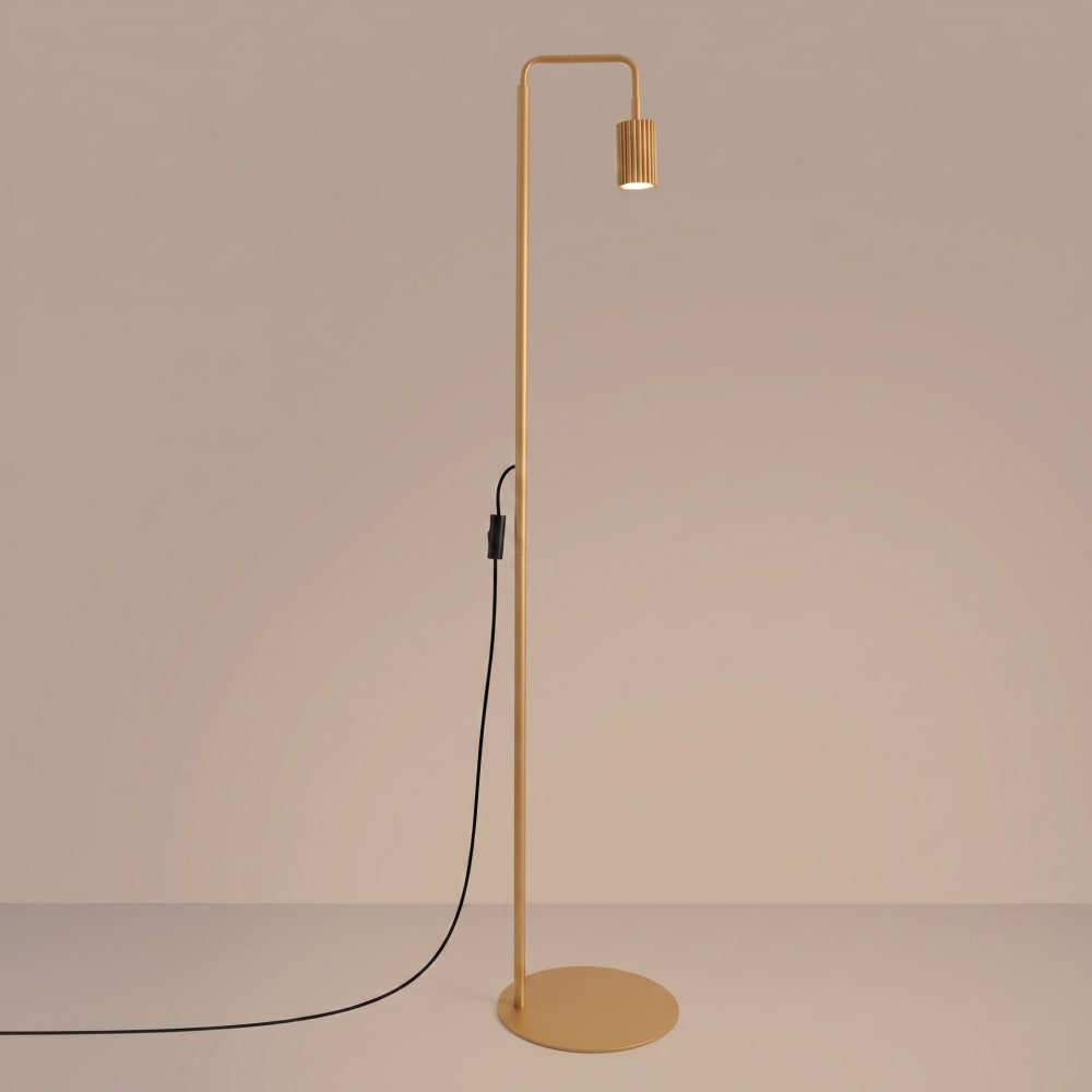 Lampadaires aluminium doré h 160 cm — vue 4
