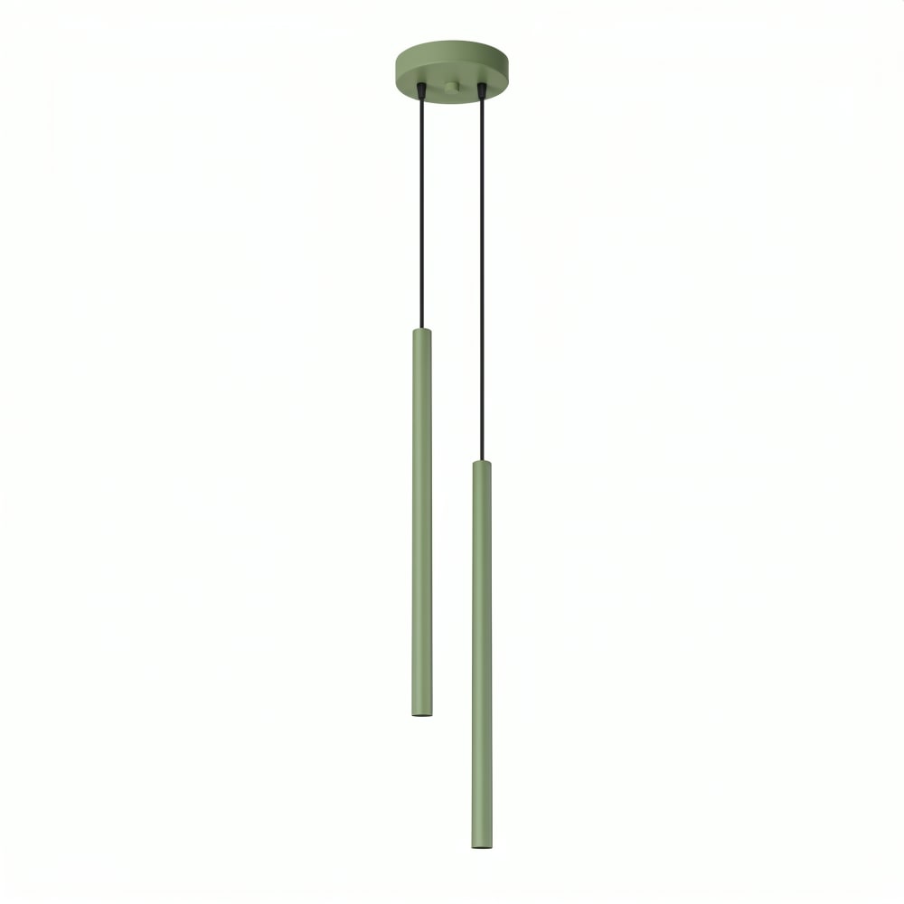 Lampe suspendues acier sauge h 118 cm