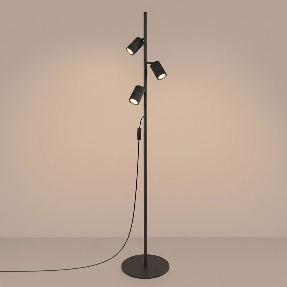 Lampadaires aluminium noir h 155 cm — vue 4