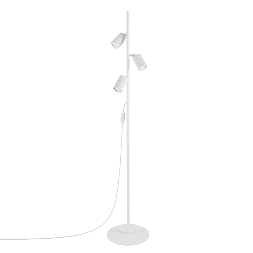Lampadaires aluminium blanc h 155 cm