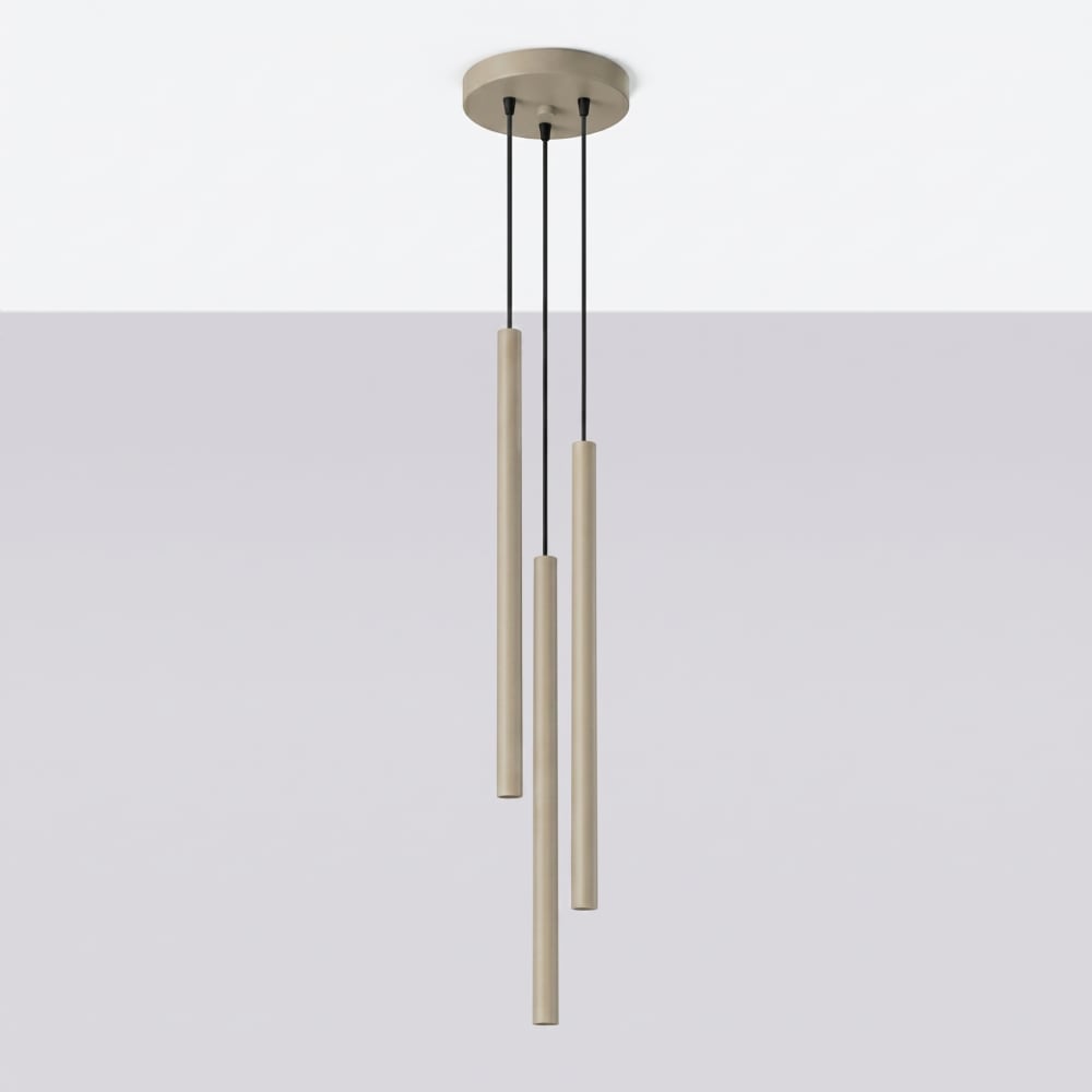Hängeleuchten aus Stahl in taupe - Maisons Du Monde