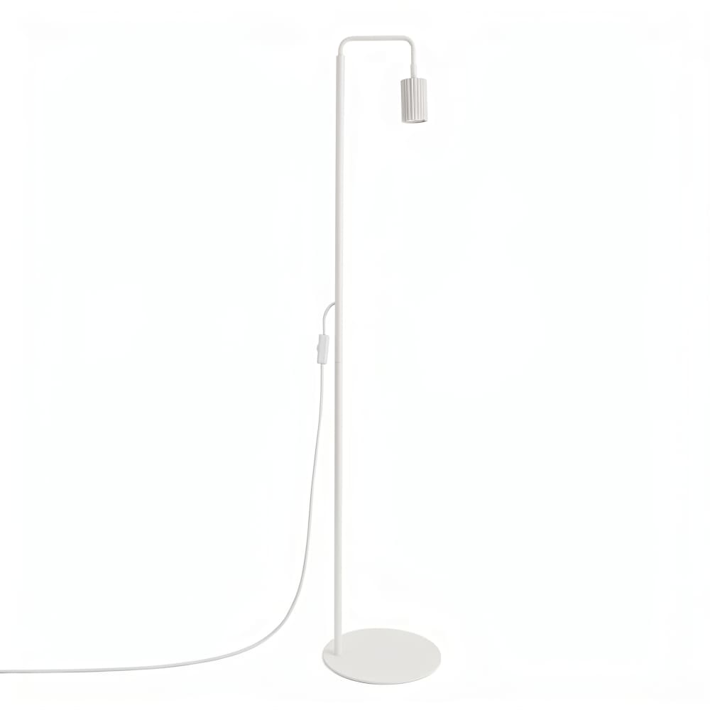 Lampadaires aluminium blanc h 160 cm