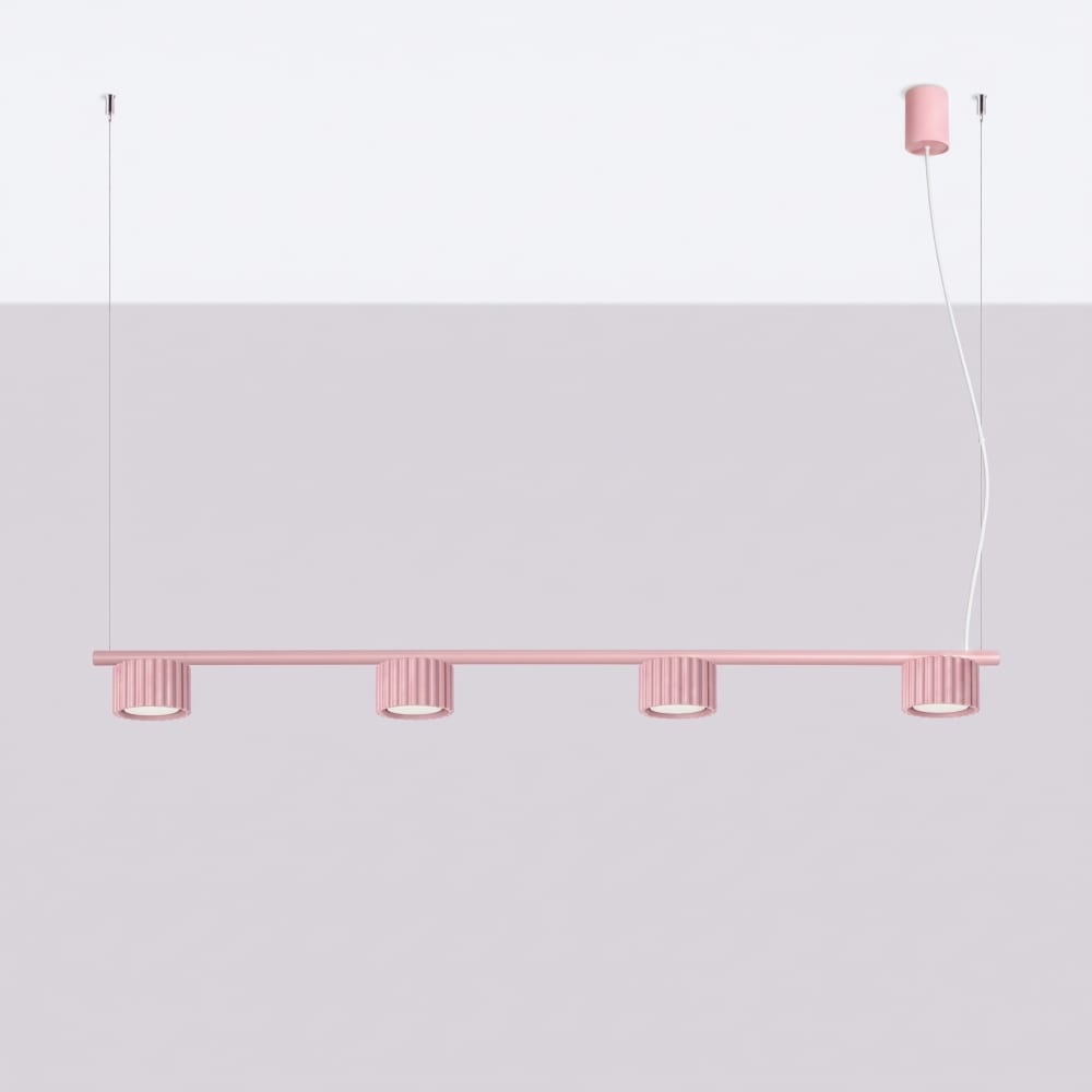 Kronleuchter aus Aluminium in rosa - Maisons Du Monde