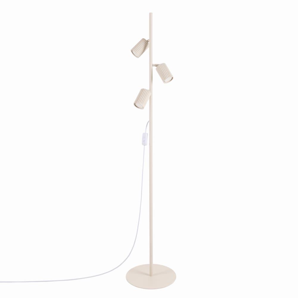 Sollux Lighting Stehlampen aus Aluminium in beige style modern - Aluminium