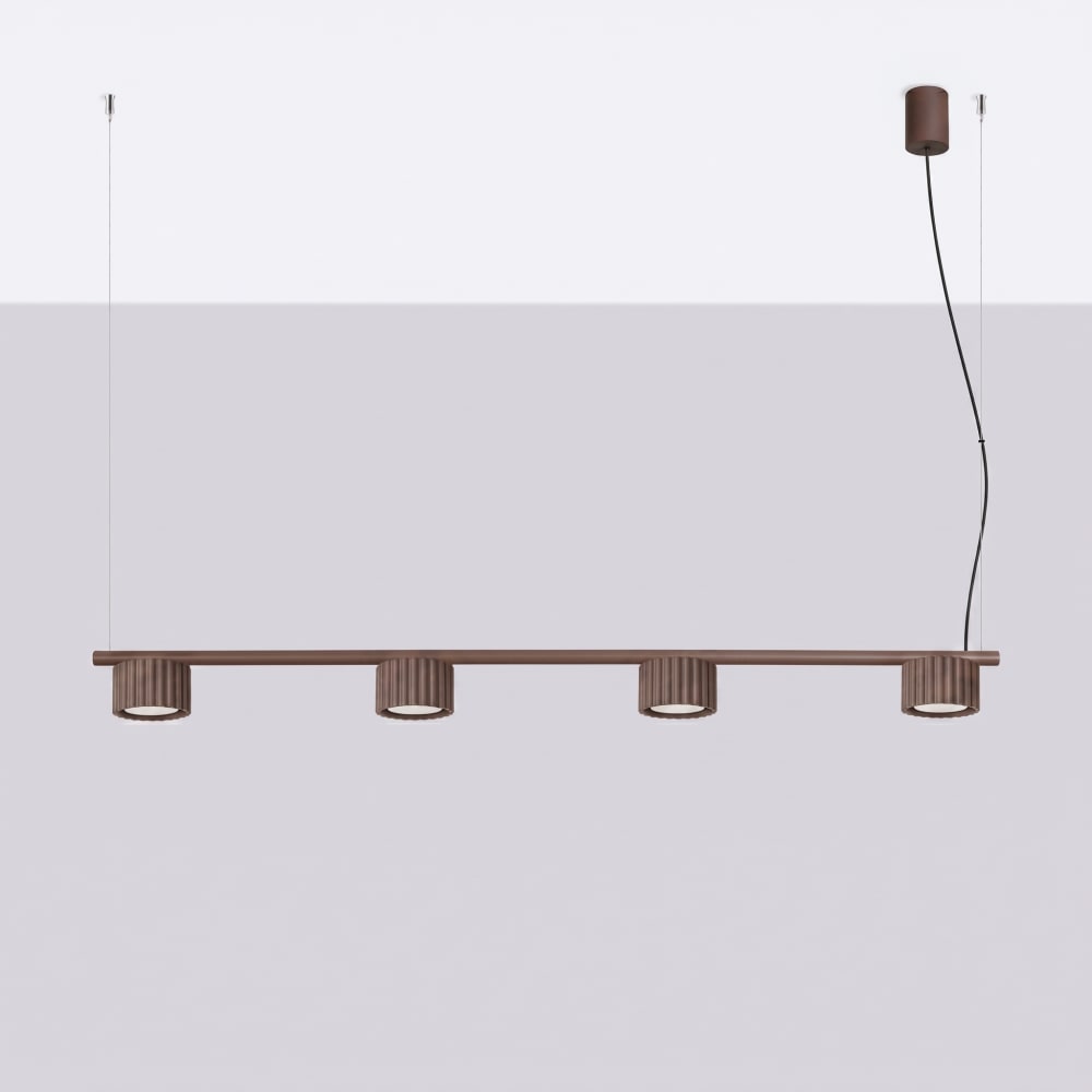 Kronleuchter aus Aluminium in braun - Maisons Du Monde
