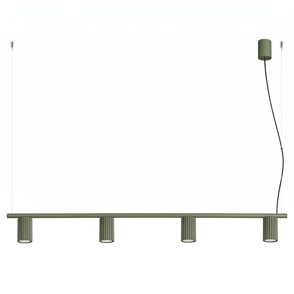 lustres aluminium vert
