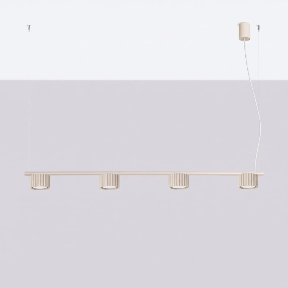 Kronleuchter aus Aluminium in beige - Maisons Du Monde