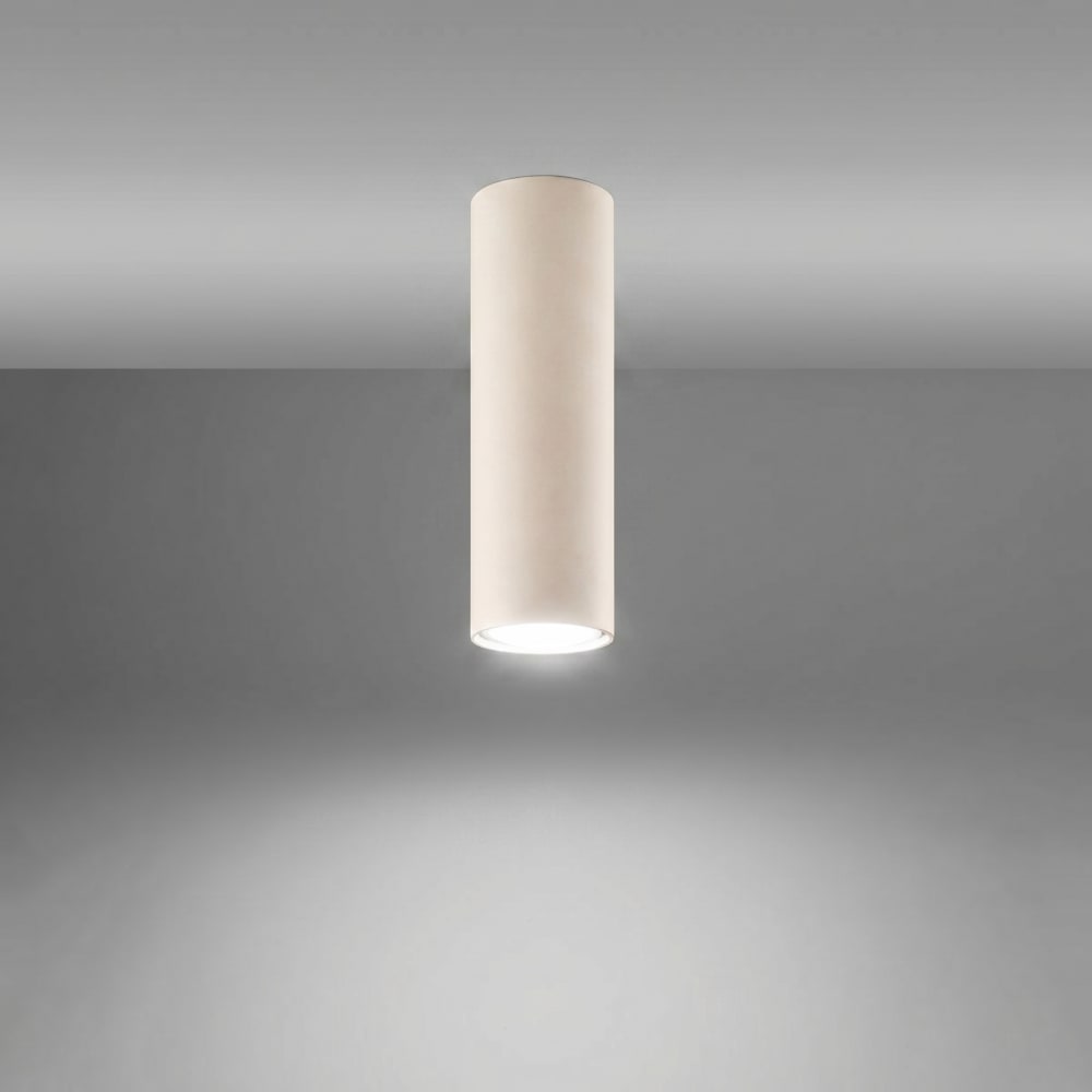 Plafonniers acier beige h 20 cm — vue 4