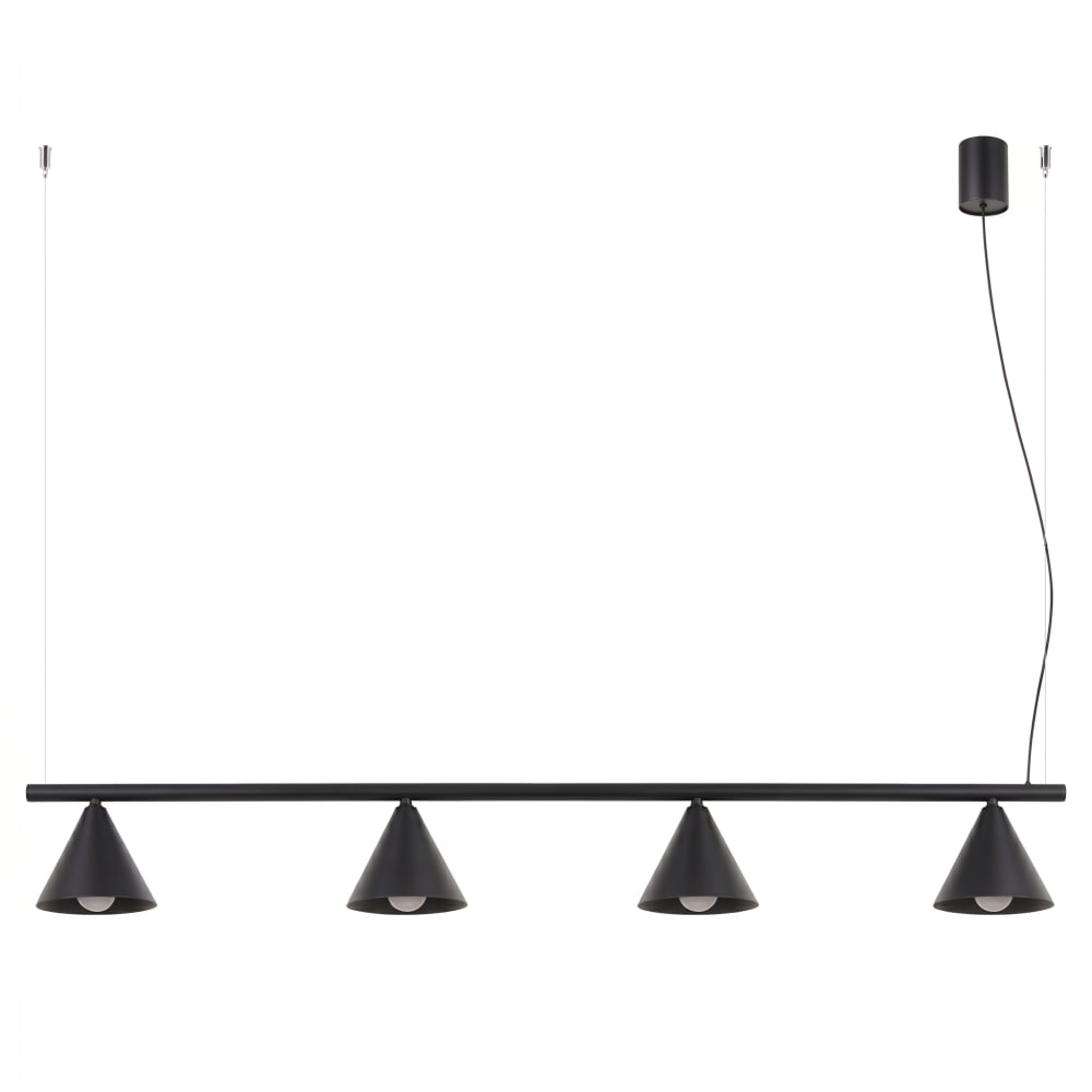 lustres acier noir h