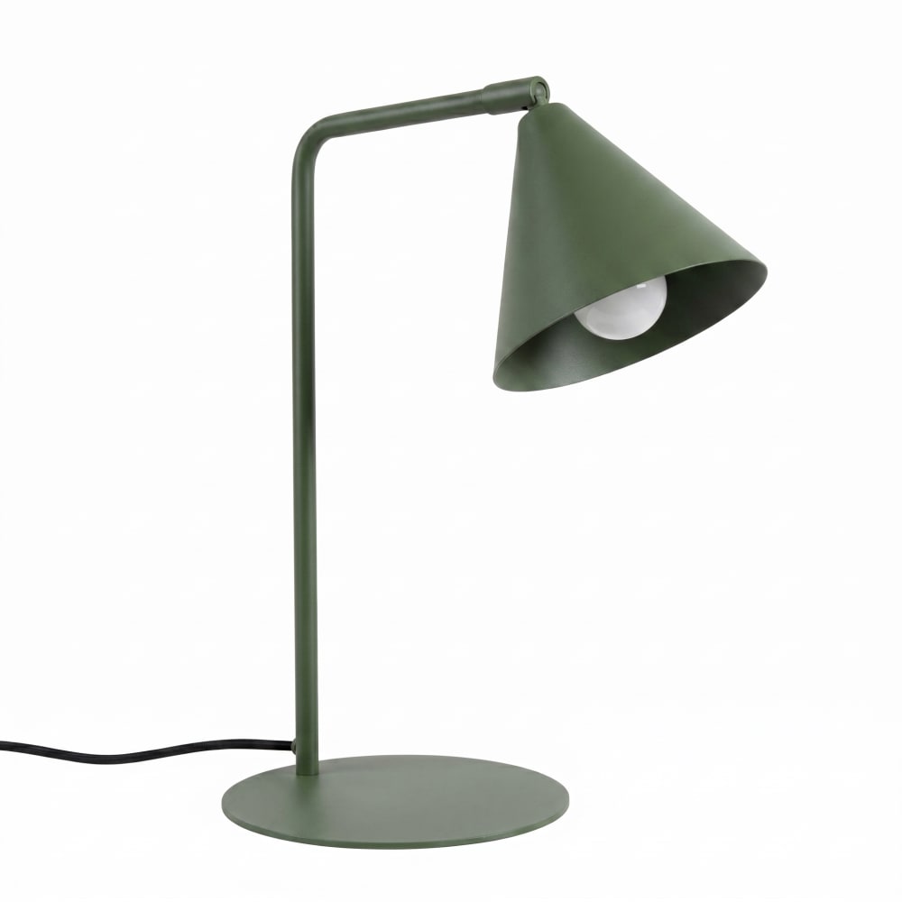 Lampe de bureau acier vert olive h 35 cm Lampe de bureau acier vert olive h 35 cm