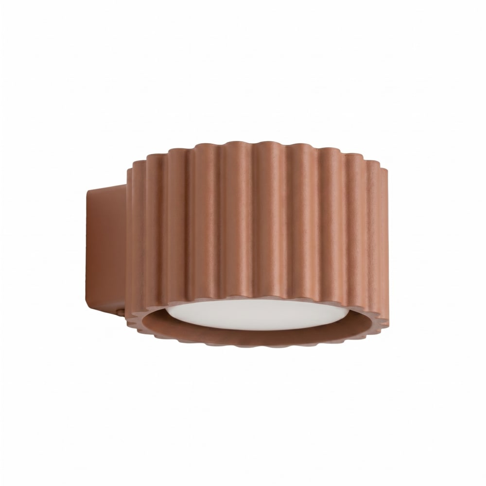 Applique aluminium mocca h 6 cm