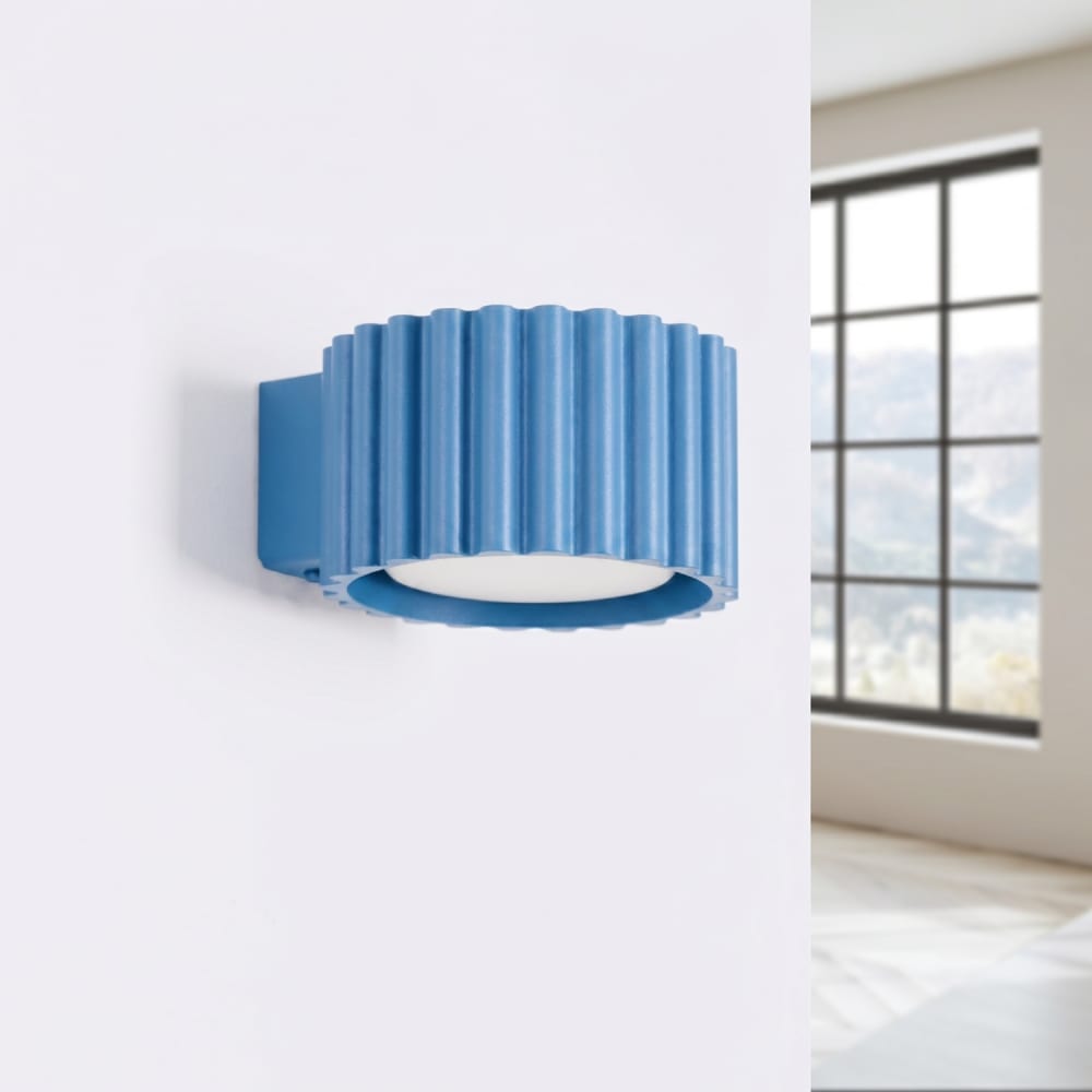 Wandleuchten aus Aluminium in hellblau - Maisons Du Monde