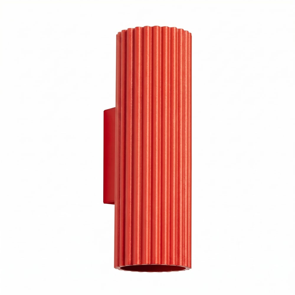 Applique aluminium rouge h 20 cm