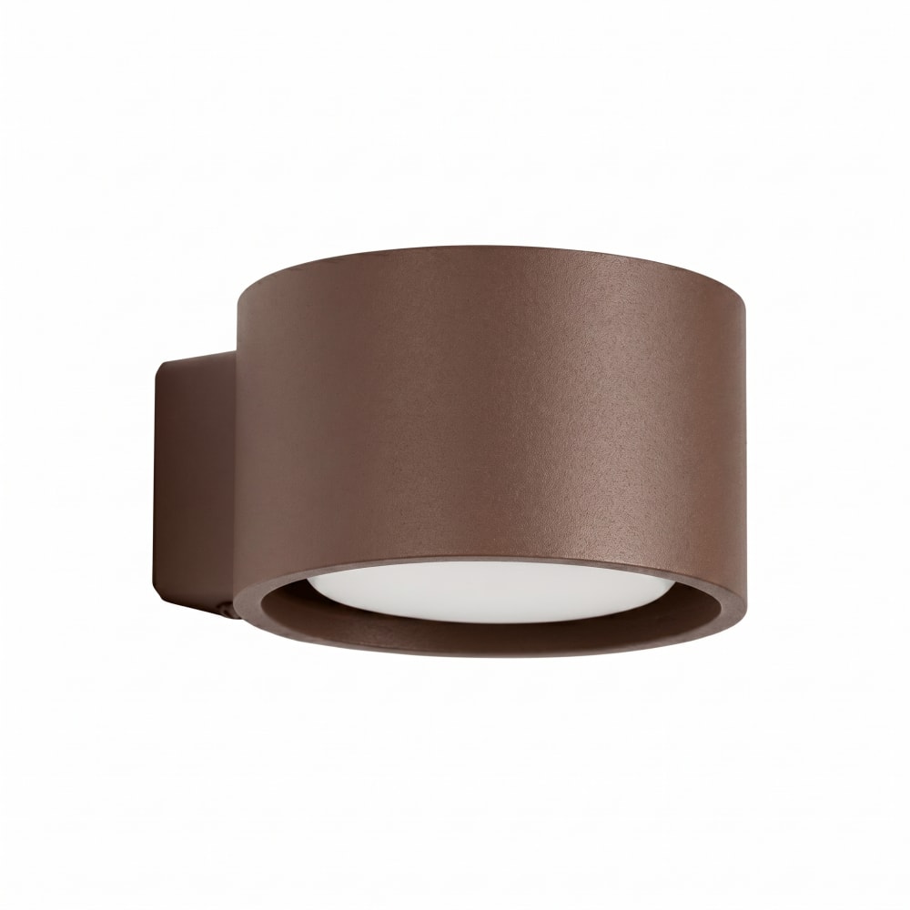 Applique aluminium marron h 6 cm