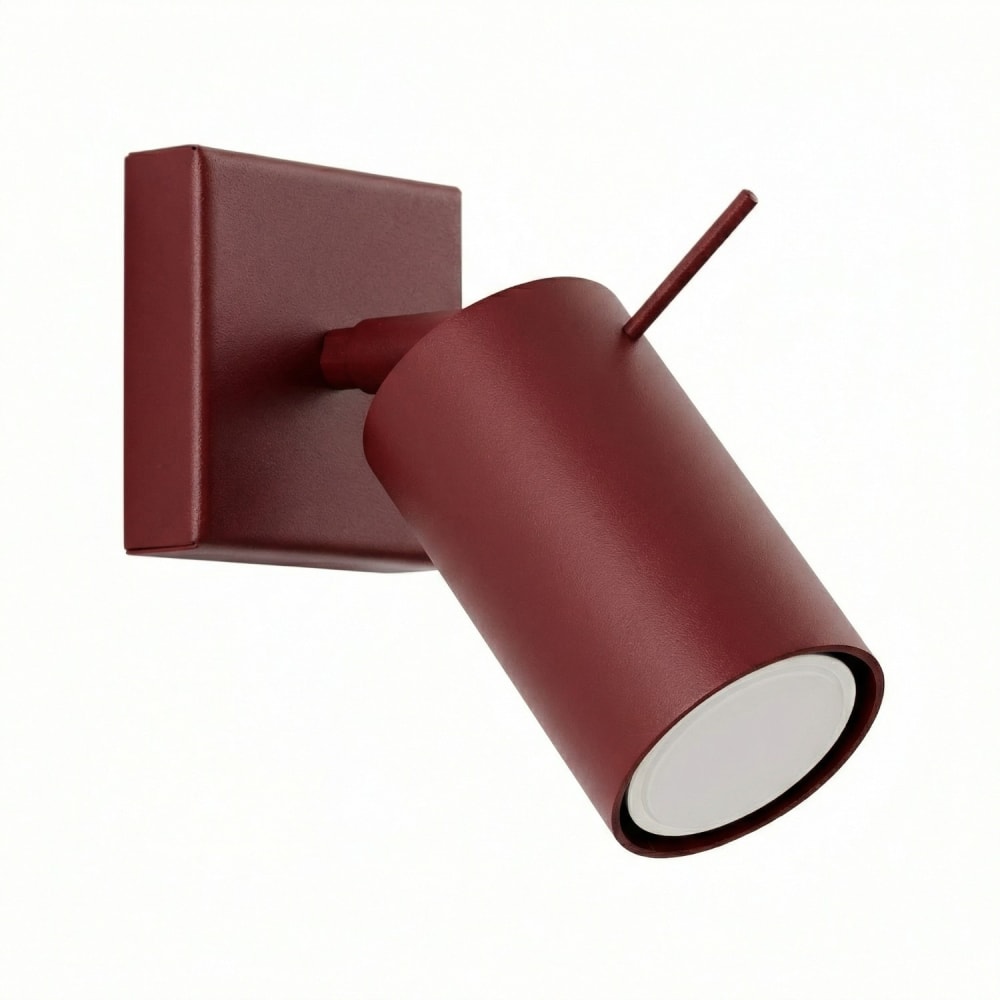 Applique acier bordeaux h 8 cm Applique acier bordeaux h 8 cm