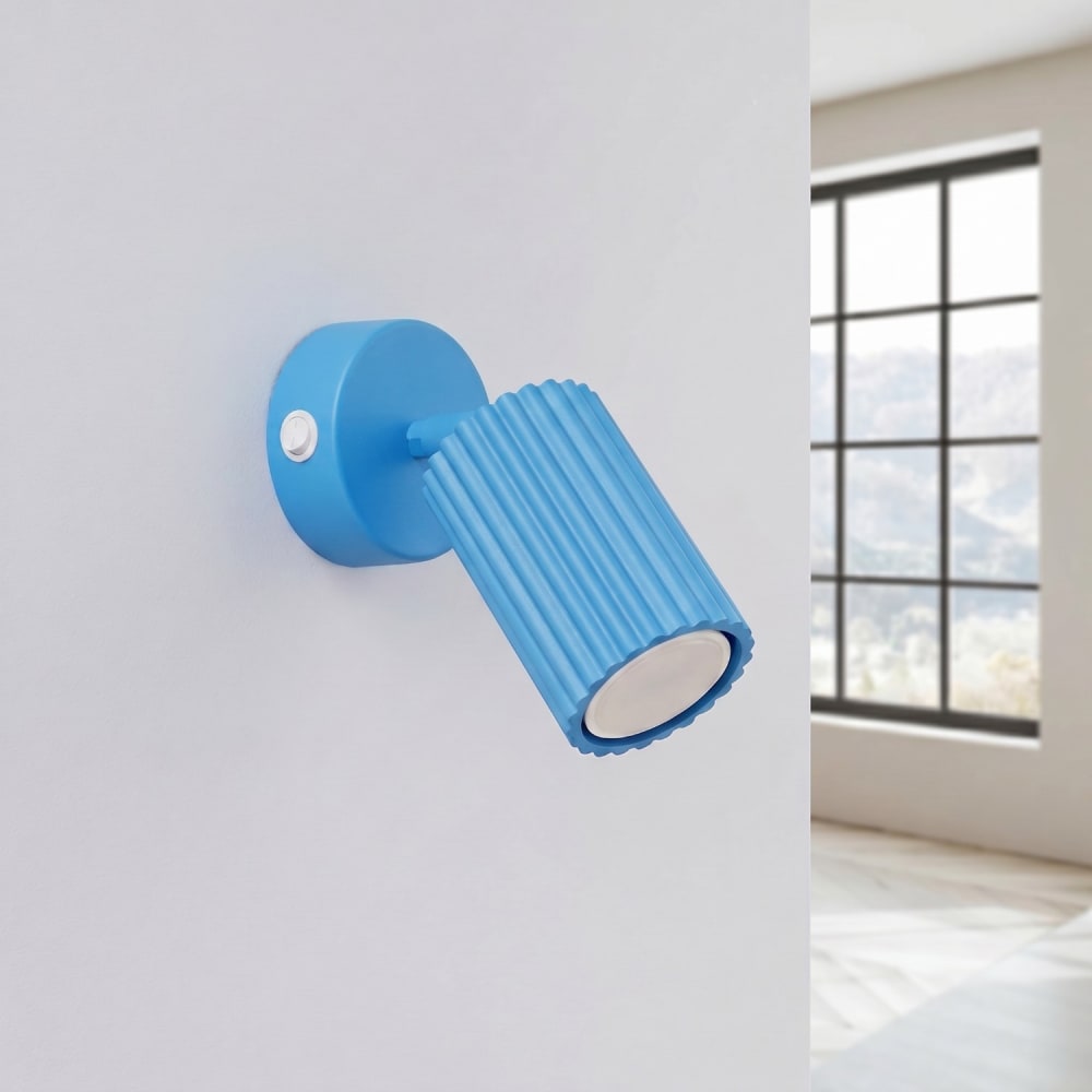 Wandleuchten aus Aluminium in hellblau - Maisons Du Monde