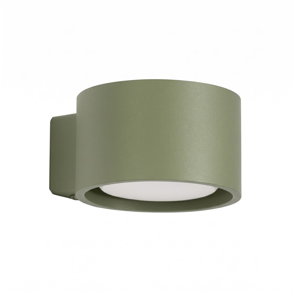 Applique aluminium vert olive h 6 cm