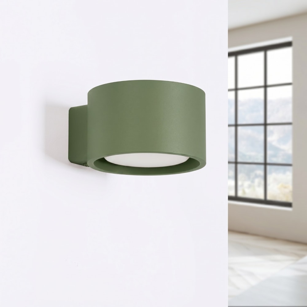 Wandleuchten aus Aluminium in olivgrün - Maisons Du Monde