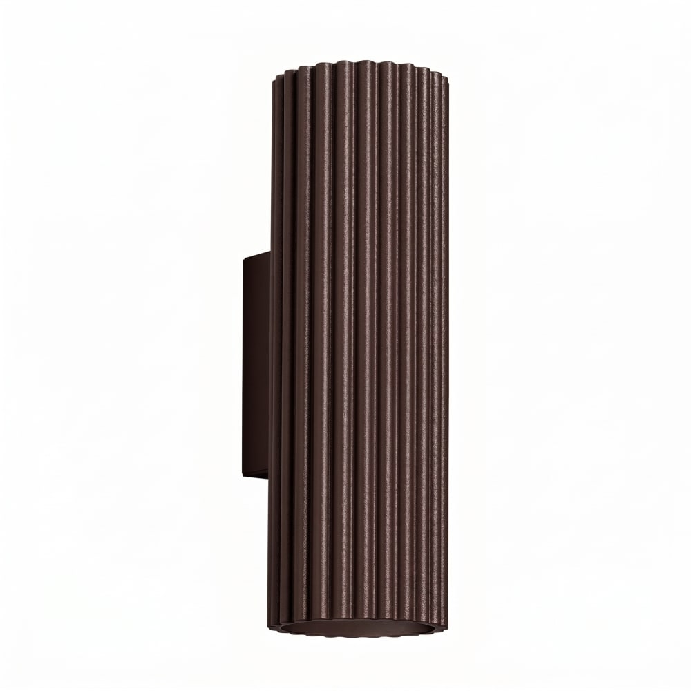 Applique aluminium marron h 20 cm