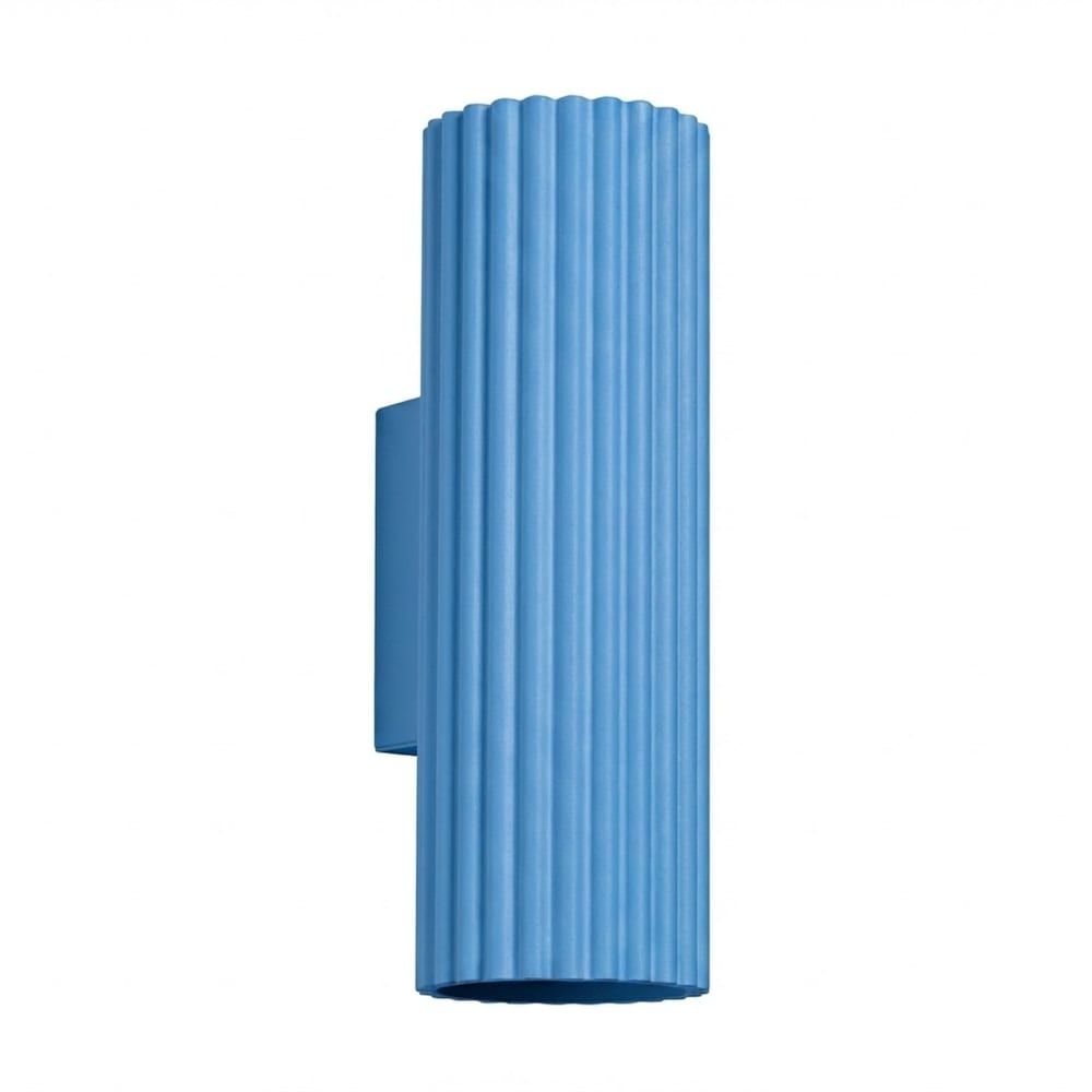 Applique aluminium bleu clair h 20 cm