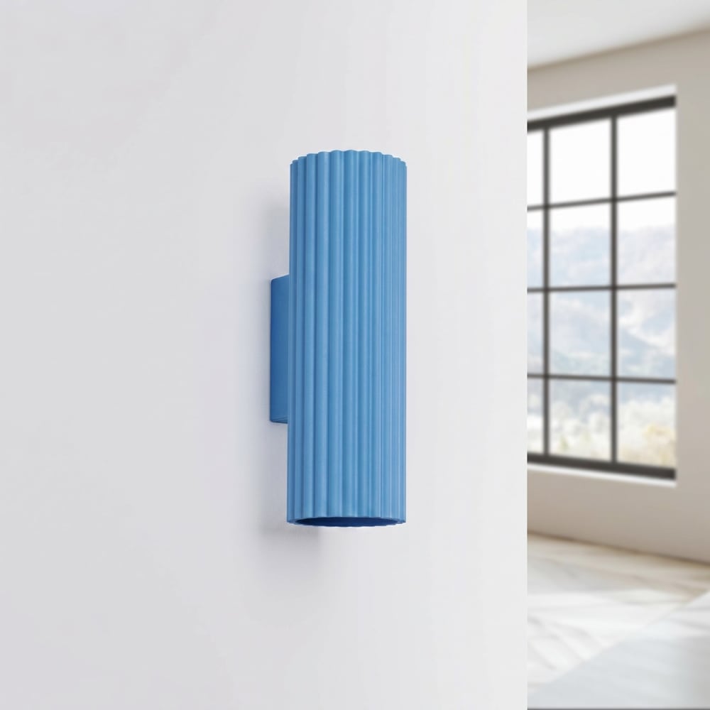 Wandleuchten aus Aluminium in hellblau - Maisons Du Monde