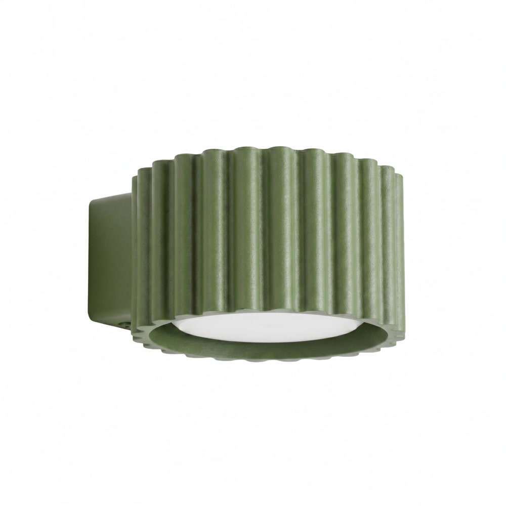 Applique aluminium vert olive h 6 cm