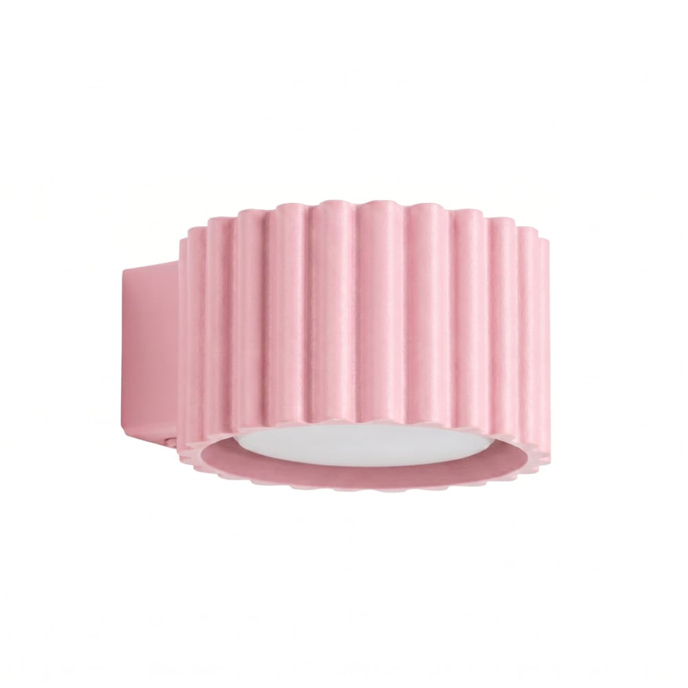 Applique aluminium rose h 6 cm