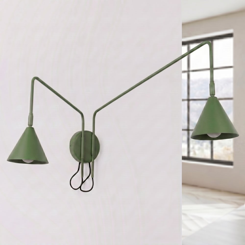 Wandleuchten aus Stahl in olivgrün - Maisons Du Monde