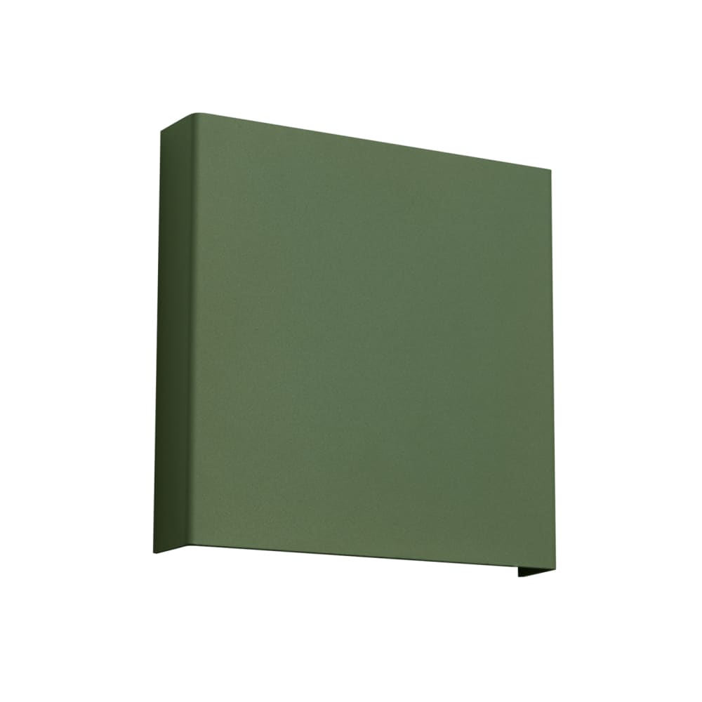 Applique acier vert olive h 15 cm