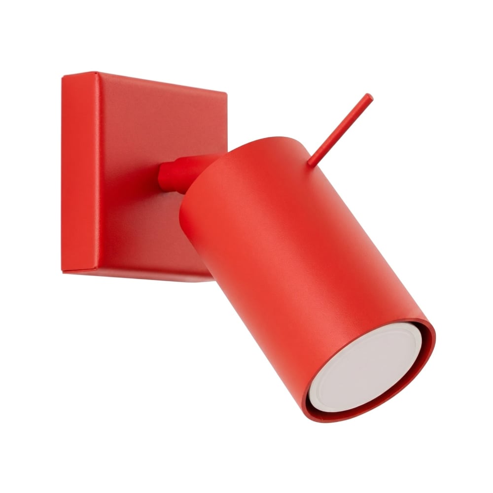 aplique rojo acero alt 8 cm
