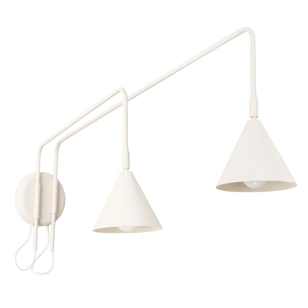 Applique acier beige h 30 cm Applique acier beige h 30 cm